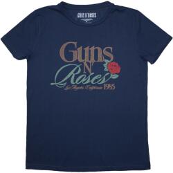 Guns N' Roses California 1985 Denim Blue L Női Ing (GNRTS157LD03)