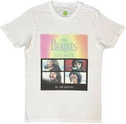 The Beatles Album Faces Gradient Silver Printing (Embellished) White XL Ing (BEATTEE435MW04)