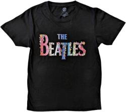 The Beatles Floral Logo Black M Ing (BEATTEE531MB02)