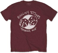 The Rolling Stones Tumbling Dice Rövid ujjú póló Maroon Red L (RSTS147MM03)