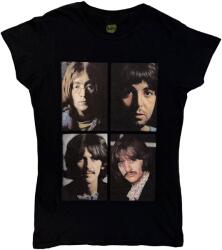 The Beatles White Album Faces (Back Print) Black S Női Ing (BEATTEE385LB01)