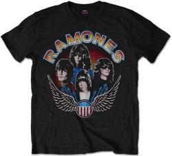 Ramones Vintage Wings Photo Black L Ing (RATS21MB03)
