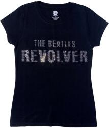 The Beatles Revolver Crystals (Embellished) Black S Női Ing (BEATTEE433LB01)