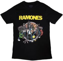 Ramones Cartoon Band Black XL Ing (RATS74MB04)