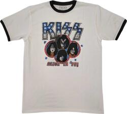Kiss Alive in '77 Ringer White XL Ing (KISSTS38MW04)