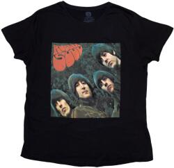 The Beatles Rubber Soul Album Cover Black M Női Ing (BEATTEE455LB02)