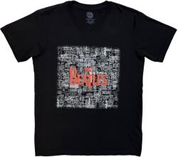 The Beatles Tickets & Logo (Puff Print) Black L Ing (BEATTEE453MB03)