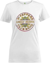 The Beatles Sgt Pepper Drum Colour Foil (Embellished) White L Női Ing (BTBLKTS07LW03)