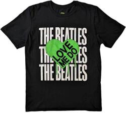 The Beatles Love Me Do Graffiti Heart Black L Ing (BEATTEE532MB03)