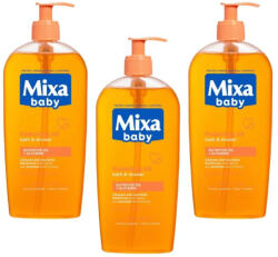 Mixa Baby habzó olaj fürdetéshez és zuhanyzáshoz babáknak (3x400 ml)