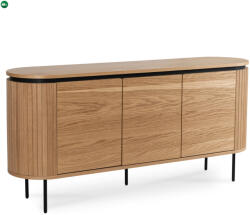 Mebel Elite Komód 160 cm, háromajtós kivitelben, tölgy színben BECK