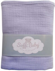 Soffi Baby Baby takaró muszlin dupla kék 70x90cm - perfectlife