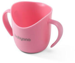 BabyOno tanulópohár - ergonómikus 6hó rózsaszín 1463/04