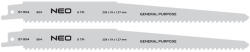 NEO TOOLS Orrfűrészlap 225mm, fém, INOX, fa, réz, műanyag, alu, 2db (57-954)