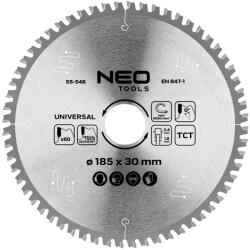 NEO TOOLS Körfűrészlap univerzális, keményfém fogakkal, 185x30mm, 60 fog (55-546) - szerszamparadicsom