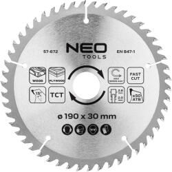 NEO TOOLS Körfűrészlap keményfém fogakkal, 190x30mm, 50 fog (57-672)