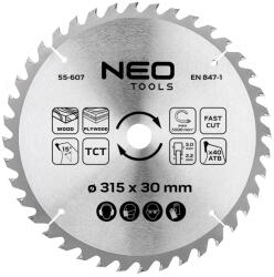 NEO TOOLS Körfűrészlap keményfém fogakkal, 315x30mm, 40 fog (55-607)