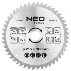 NEO TOOLS Körfűrészlap keményfém fogakkal, 216x30mm, 48 fog (57-680)