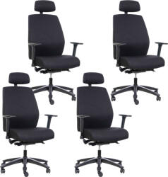 Mercury 4PACK Nagy teherbírású ergonomikus irodai szék ENDURANCE (4 db)
