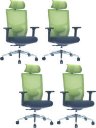 LTC 4PACK Ergonomikus irodai szék VICTORY ERGO zöld (4 db)