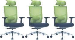 LTC 3PACK Ergonomikus irodai szék VICTORY ERGO zöld (3 db)
