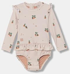 Liewood egyrészes fürdőruha bébi Sille Baby Printed Swimsuit - bézs 74