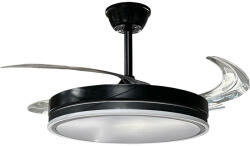 OPTONICA LED mennyezeti ventilátor 36w/3CCT fekete + távirányító, 2880 lm, Optonica, 19102 (19102)
