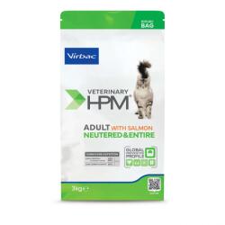 Virbac Veterinary HPM Adult Neutered & Entire Cat with Salmon 3 kg