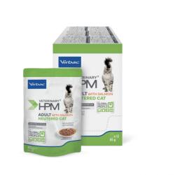 Virbac Veterinary HPM Adult Neutered Cat with Salmon nedves 12 x 85 g