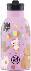 24Bottles 24 Bottles - 330ml Kids Thermos Szívószálas Kupakkal Meow Friends (24B2378)