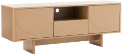 Invicta Comoda TV SAVOY 150 cm 3D natural cu blat din ceramica imitatie de marmura travertin (47797)
