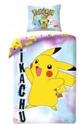 Halantex Ágynemű 140x200 Pokemon kék sárga párnahuzat 70x90 Gyerek Halantex (Pok-650BL)
