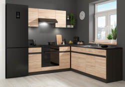 Black Red White Junona Line JUNONA_NAR4_L_BBL konyha sonoma/ wenge