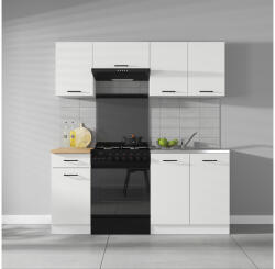 Black Red White Junona Line JUNONA_MODUL_WER_2/180_BBL konyha fényes kréta/ fehér