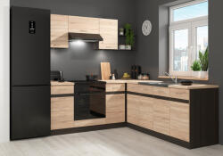 Black Red White Junona Line JUNONA_NAR4_L_ZBL konyha sonoma/ wenge