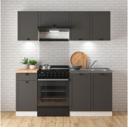 Black Red White Junona Line JUNONA_MODUL_WER_2/180A_ZBL konyha grafit/ fehér