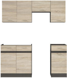 Black Red White Junona Line JUNONA_MODUL_WER_2/170_BBL konyha sonoma/ wenge