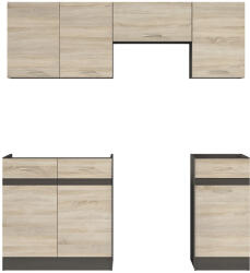Black Red White Junona Line JUNONA_MODUL_WER_2/180_ZBL konyha sonoma/ wenge