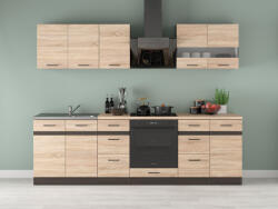 Black Red White Junona Line JUNONA_2/260_ZBL konyha sonoma/ wenge