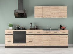 Black Red White Junona Line JUNONA_2/300_BBL konyha sonoma/ wenge