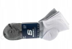 Skechers 3 pár Férfi negyedes Colorbloc zokni S118998-GRY Méret 43-46 (S118998-GRY)