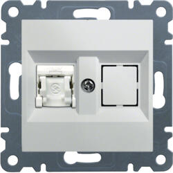 Hager Priza date 1xRJ45, Cat. 6 UTP-alb, Hager, WL2150 (WL2150)