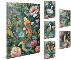 GIPTA Füzet Tűzött A/6 Sima 60 Lapos Garden Vegyes Mintákban (BP150041600)