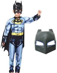 DEPOX Set costum Batman cu muschi si masca LED, L, 7-9 ani, 120-130 cm (1573) Costum bal mascat copii
