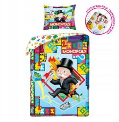 Halantex Ágyneműhuzat 140x200 Monopoly pamut zsák párnahuzat 70x90 (MON-1103BL)