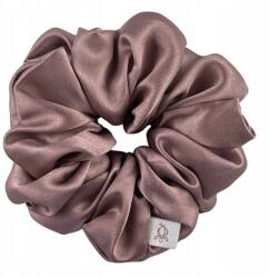 Qrown Lila Selyem Hajgumi M méret, 100% Természetes Selyem, Selyem Scrunchie (Jedwabna Gumka Do Włosów Różowa M)