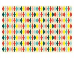 PartyDeco Papír Terítő Rombusz Mintás 180X120CM