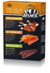 Pet's Dessert Pet s Dessert Premium Treats Mix cu Pui si Rata pentru Caini 3x80 Gr