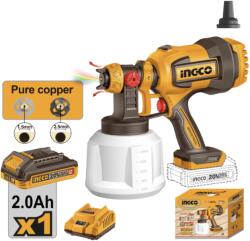 INGCO Pistol Vopsit 20V, 800ml, cu Acumulator (CSGLI20042E) - ingcomag