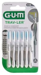 Gum & Buttler Perii interdentare Trav-Ler 2 mm, 6 bucati, Sunstar Gum